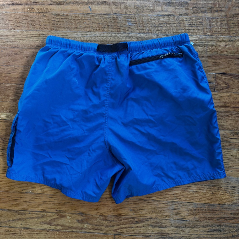 Nike Mens Blue Cargo Shorts Integrated Belt Mesh Lined Move To Zero Large - Picture 8 of 9